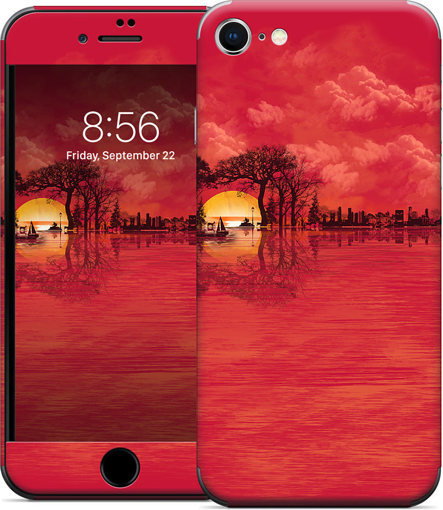 Musical Sunset iPhone Skin