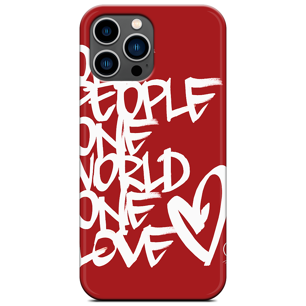 One People, One World, One Love iPhone Case