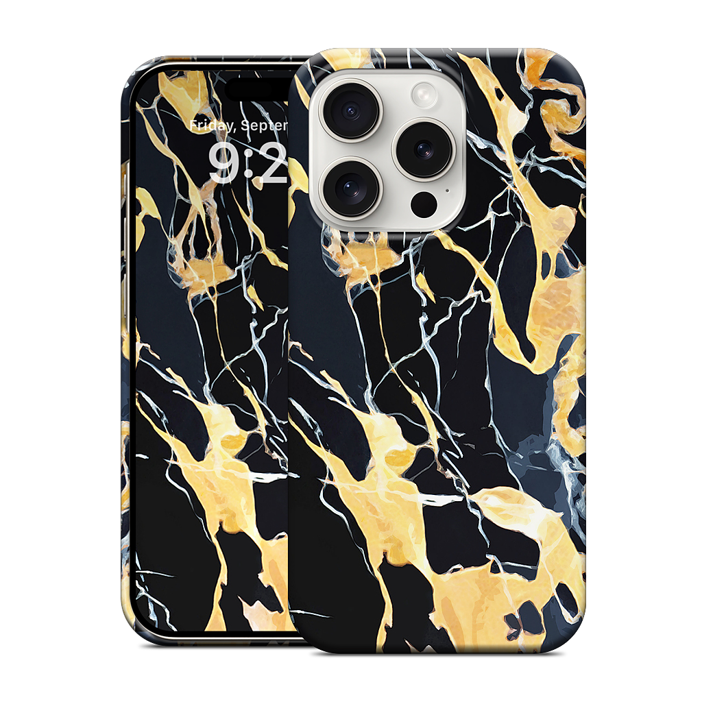 Black Marble iPhone Case