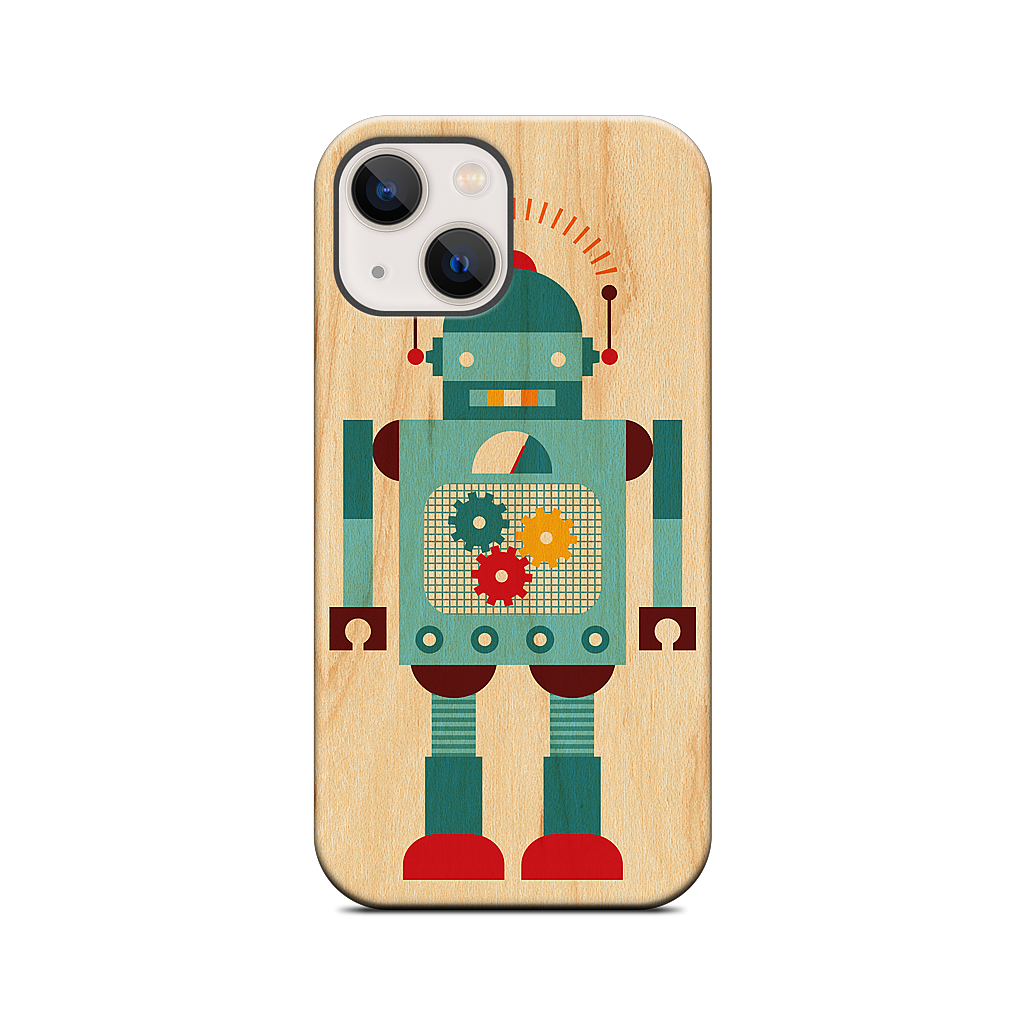 Blue Robot iPhone Case