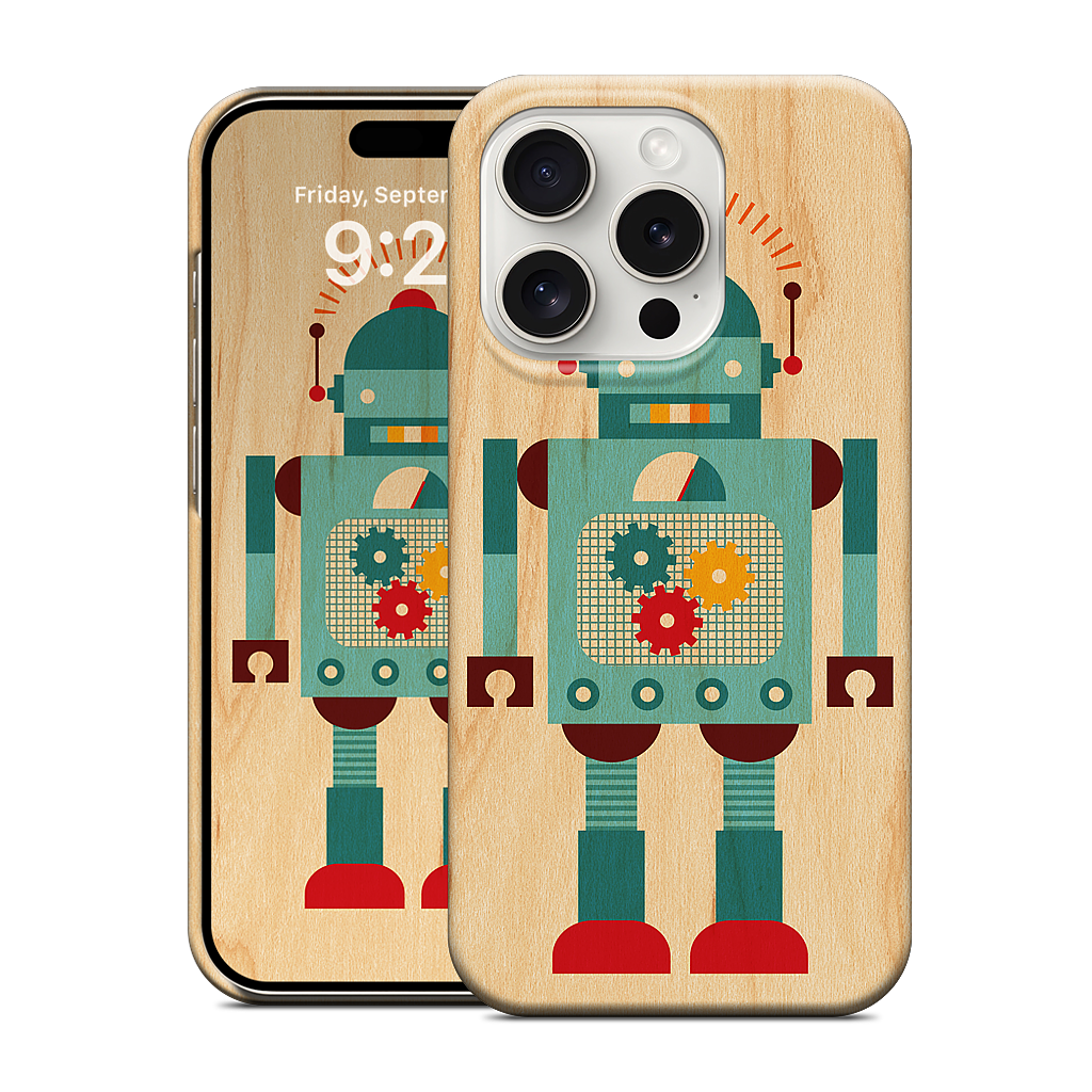 Blue Robot iPhone Case