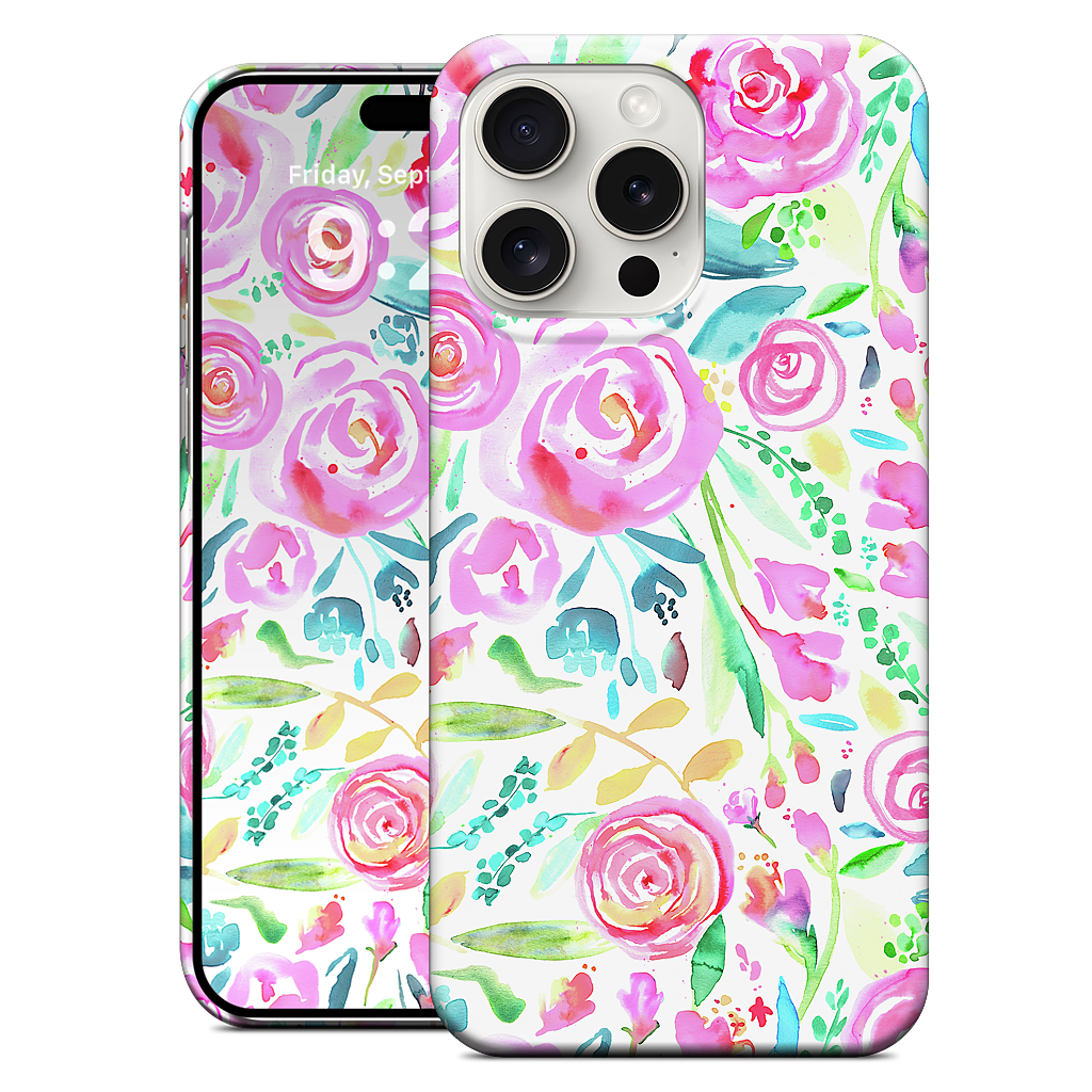 Sweet Floral Roses Pastel Bouquet iPhone Case
