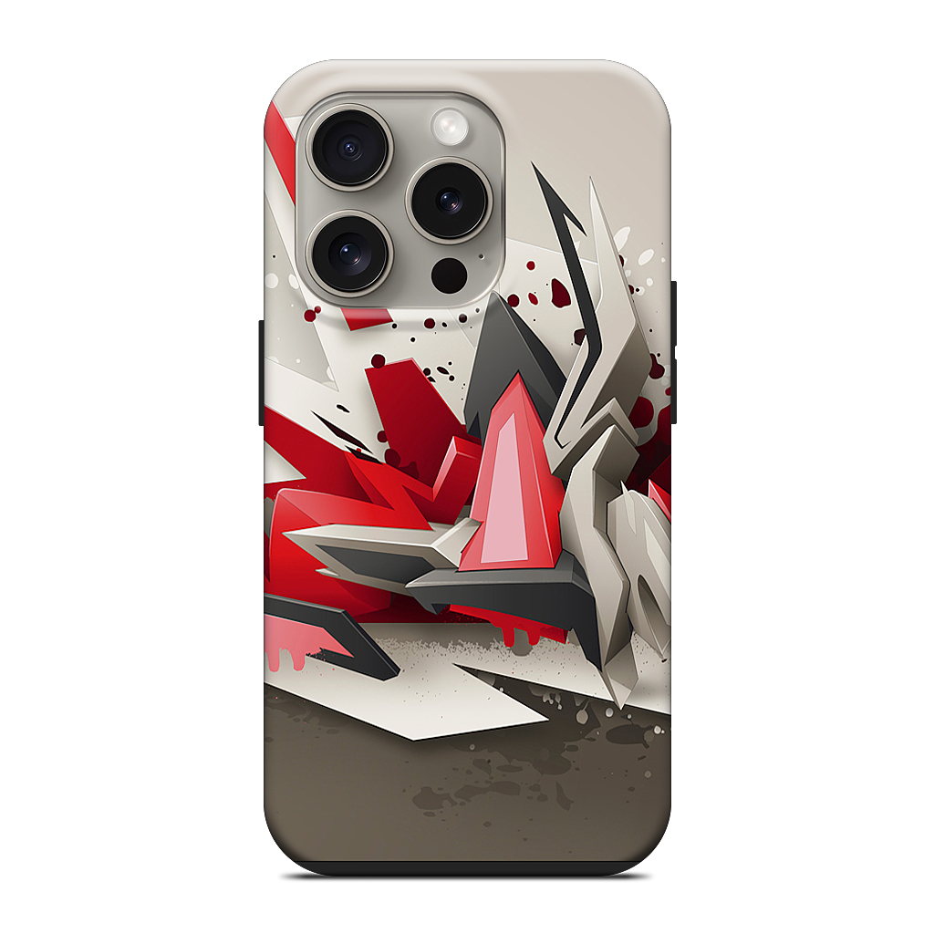 Red Metal iPhone Case