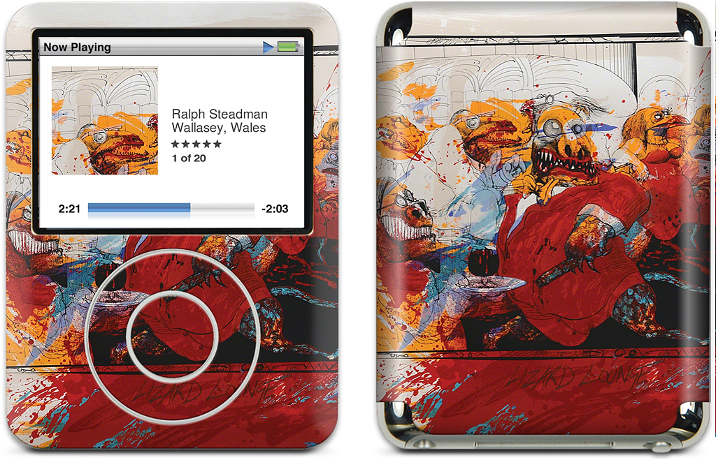 Lizard Lounge iPod Skin