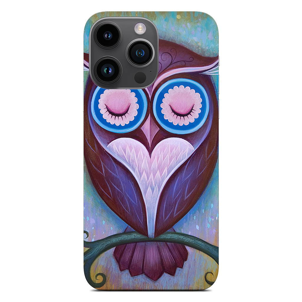 Sleepy Owl iPhone Skin