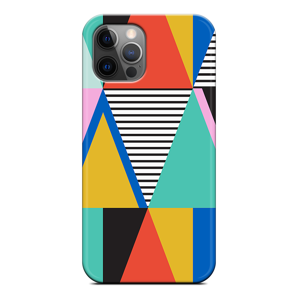 Graphic Triangles iPhone Case