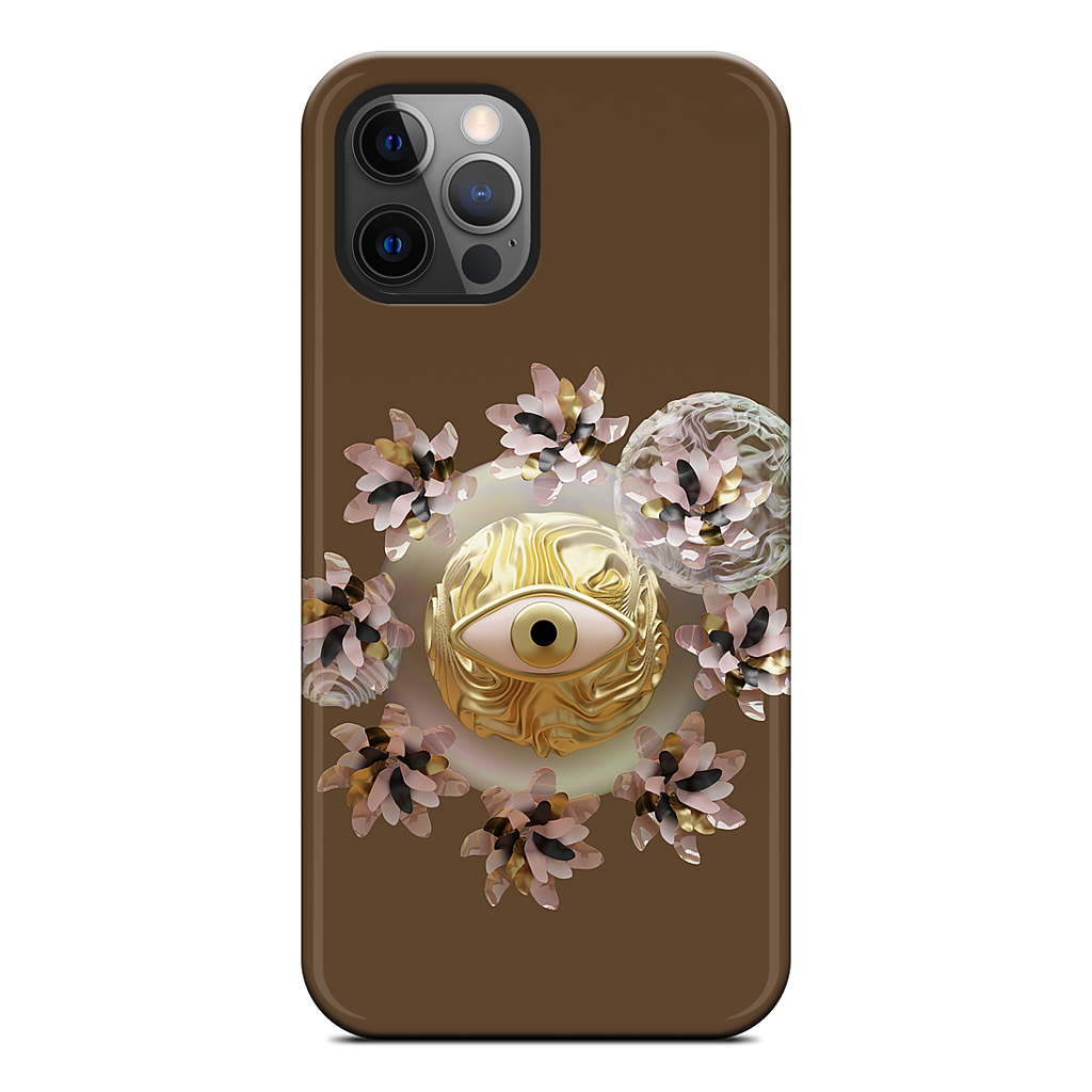 Golden Flowers iPhone Case