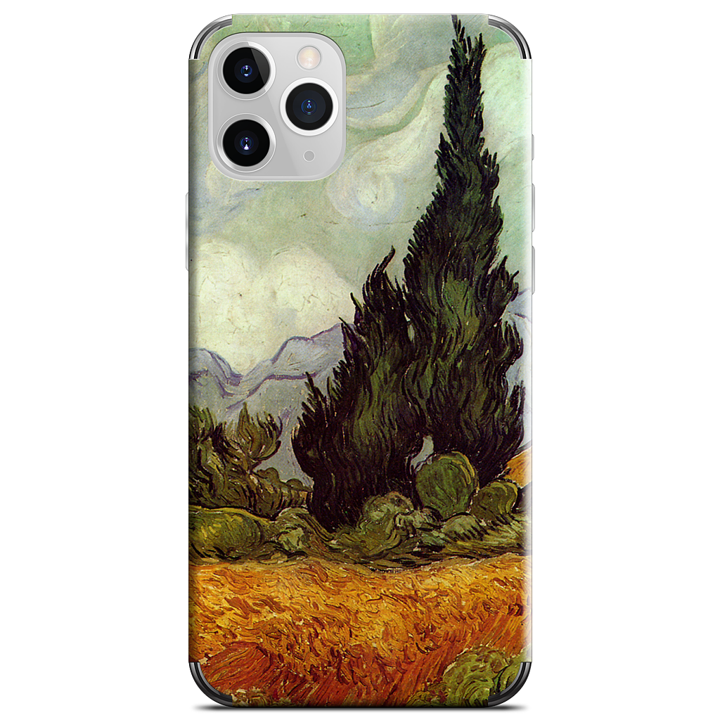 A Wheatfield with Cypresses iPhone Skin