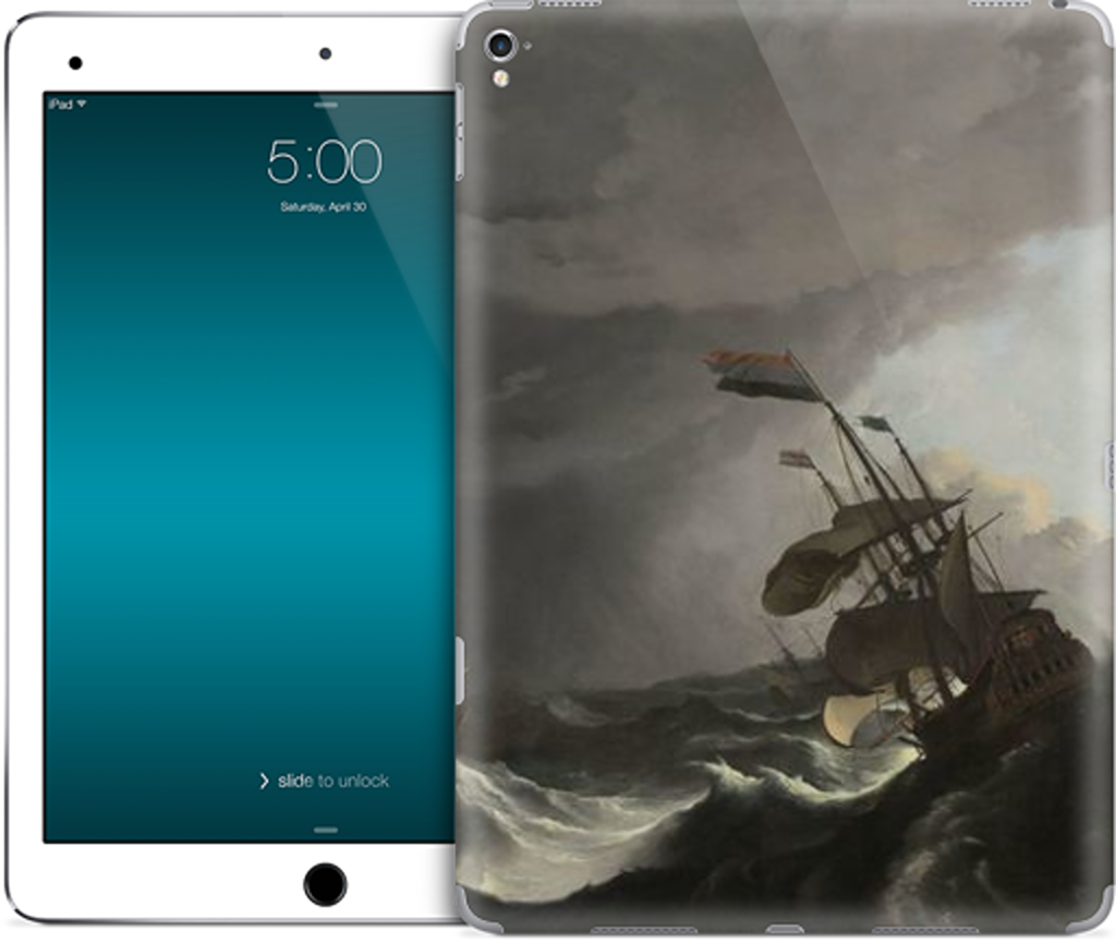 Warships During a Storm iPad Skin