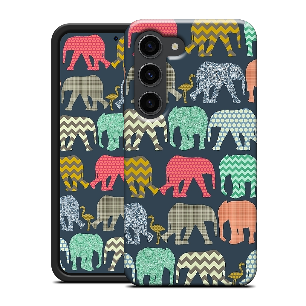 baby elephants and flamingos Samsung Case
