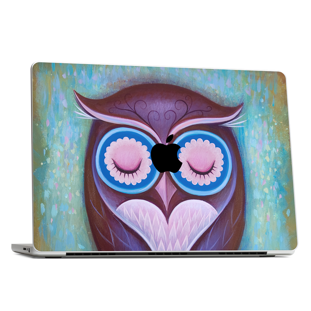 Sleepy Owl MacBook Skin