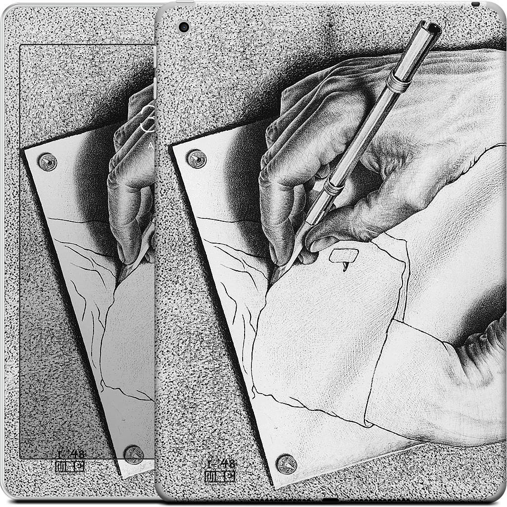 Drawing Hands iPad Skin