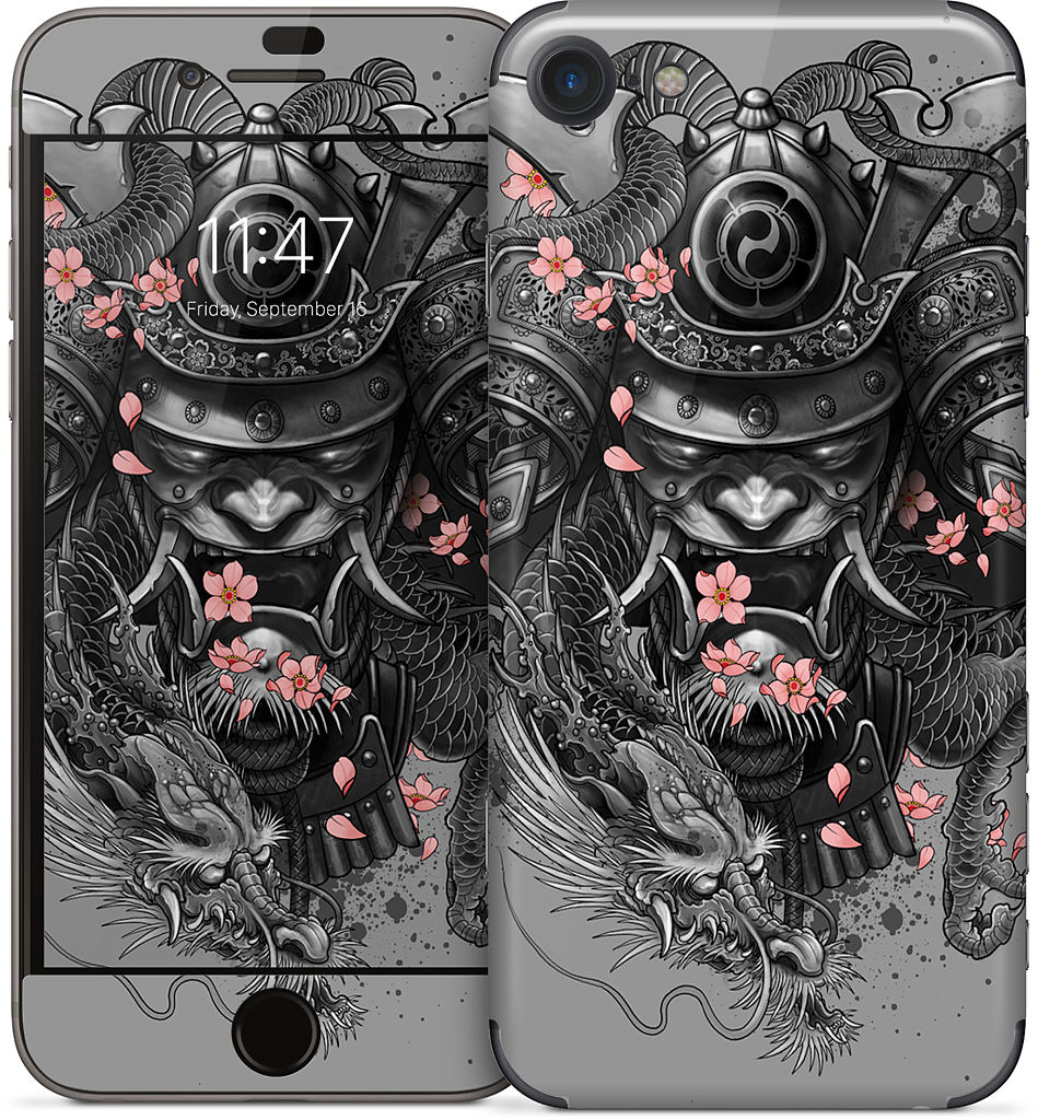 Samurai Dragon iPhone Skin