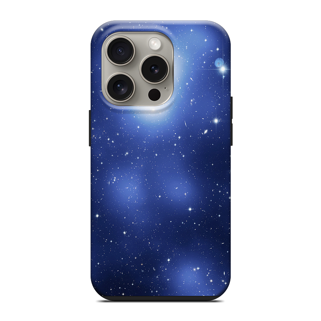 Galaxy Cluster Blue iPhone Case