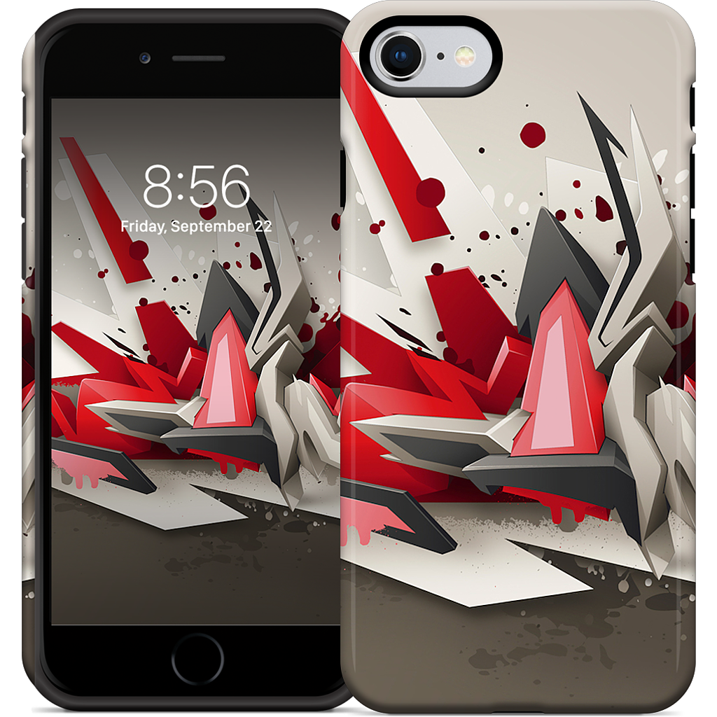 Red Metal iPhone Case