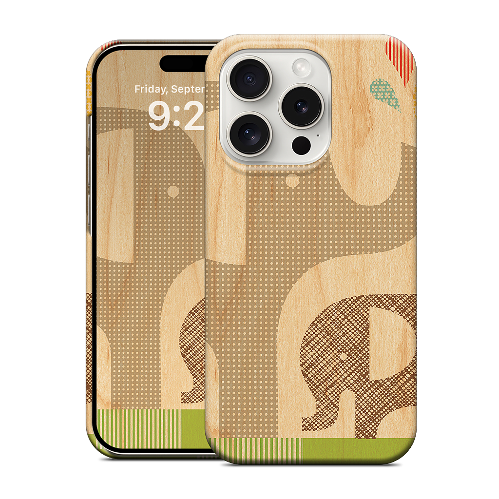 Elephant with Calf iPhone Case