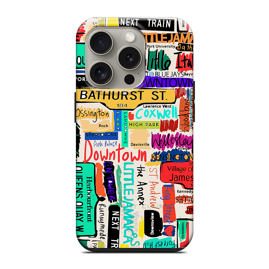 Toronto words iPhone Case