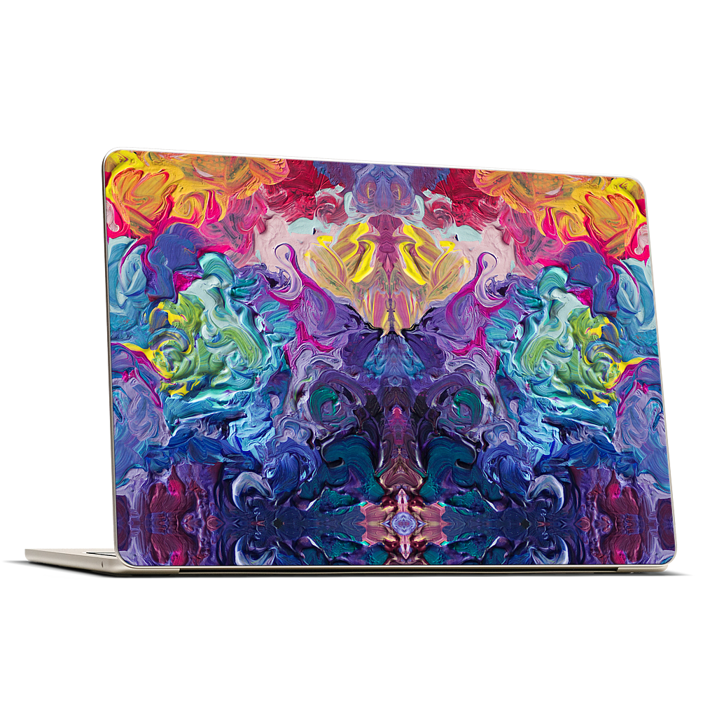 Rainbow Flow Abstract MacBook Skin