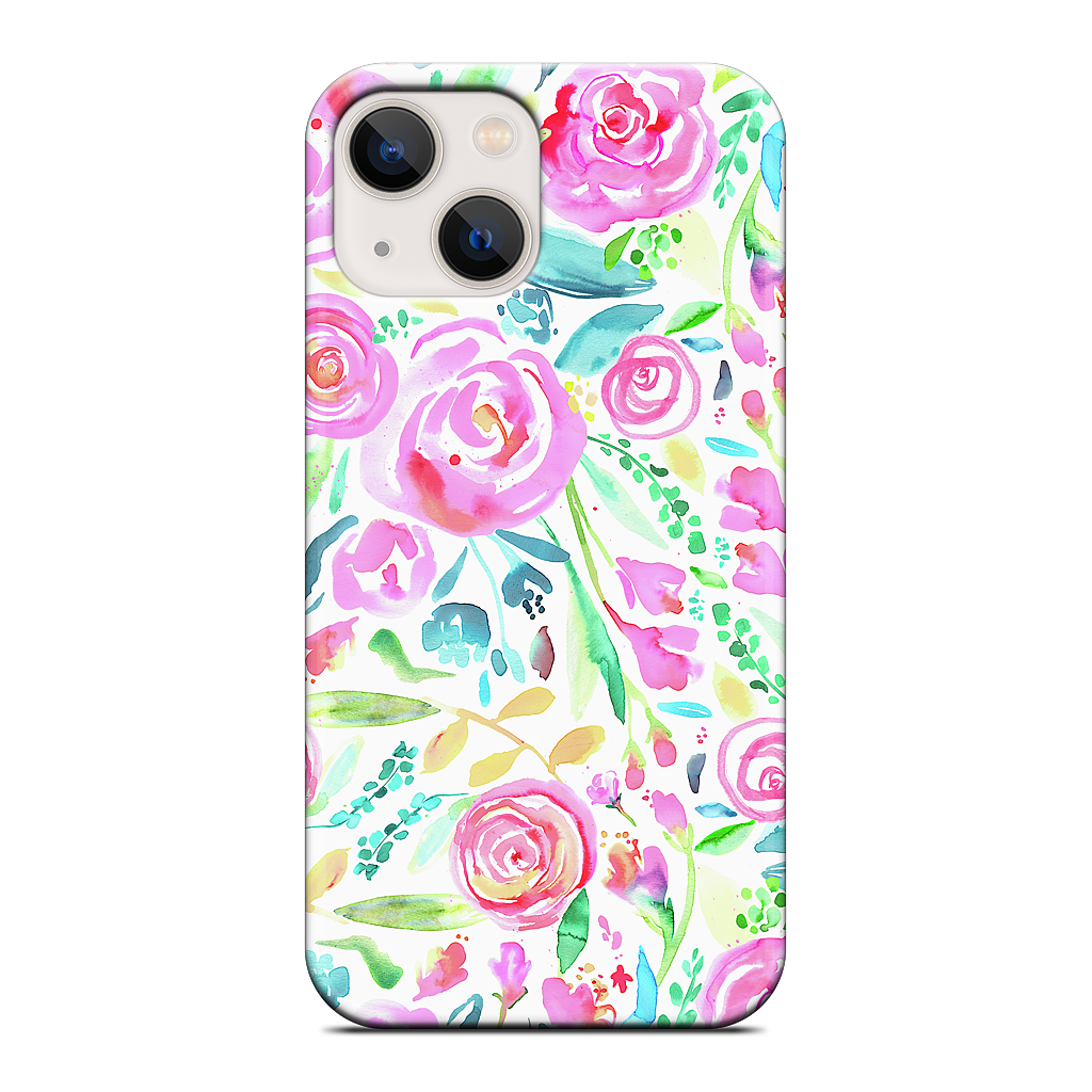 Sweet Floral Roses Pastel Bouquet iPhone Case