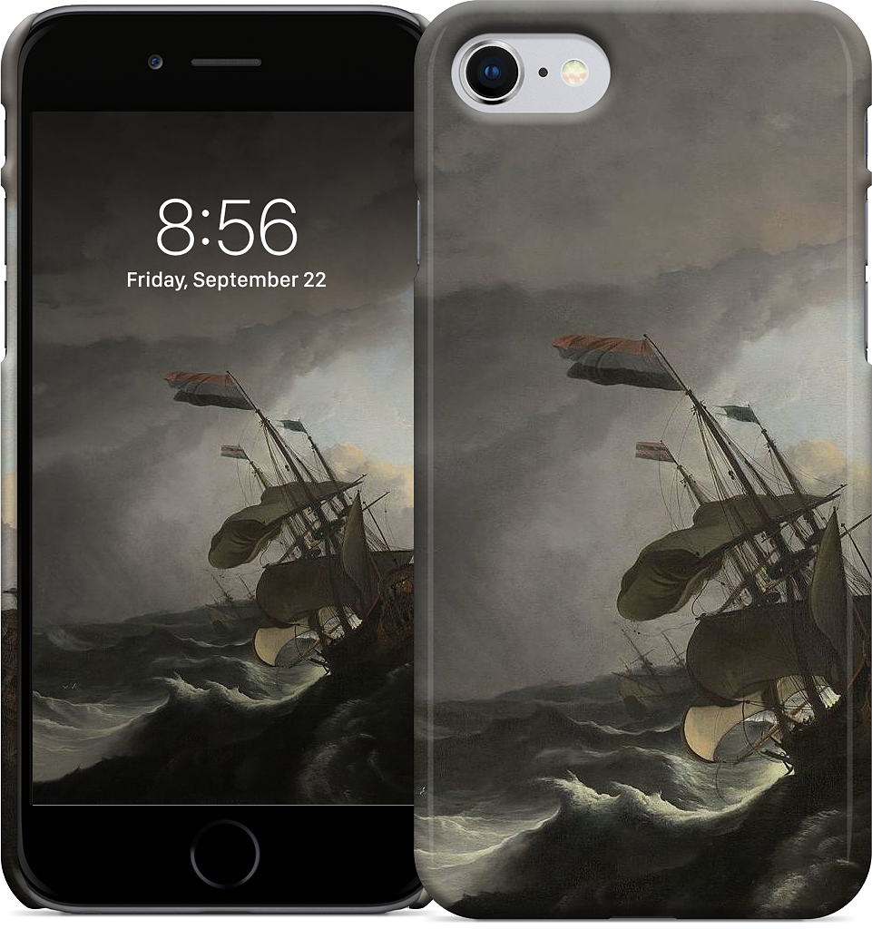 Warships During a Storm iPhone Case