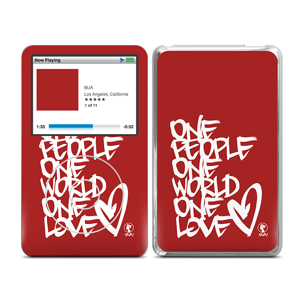 One People, One World, One Love iPod Skin