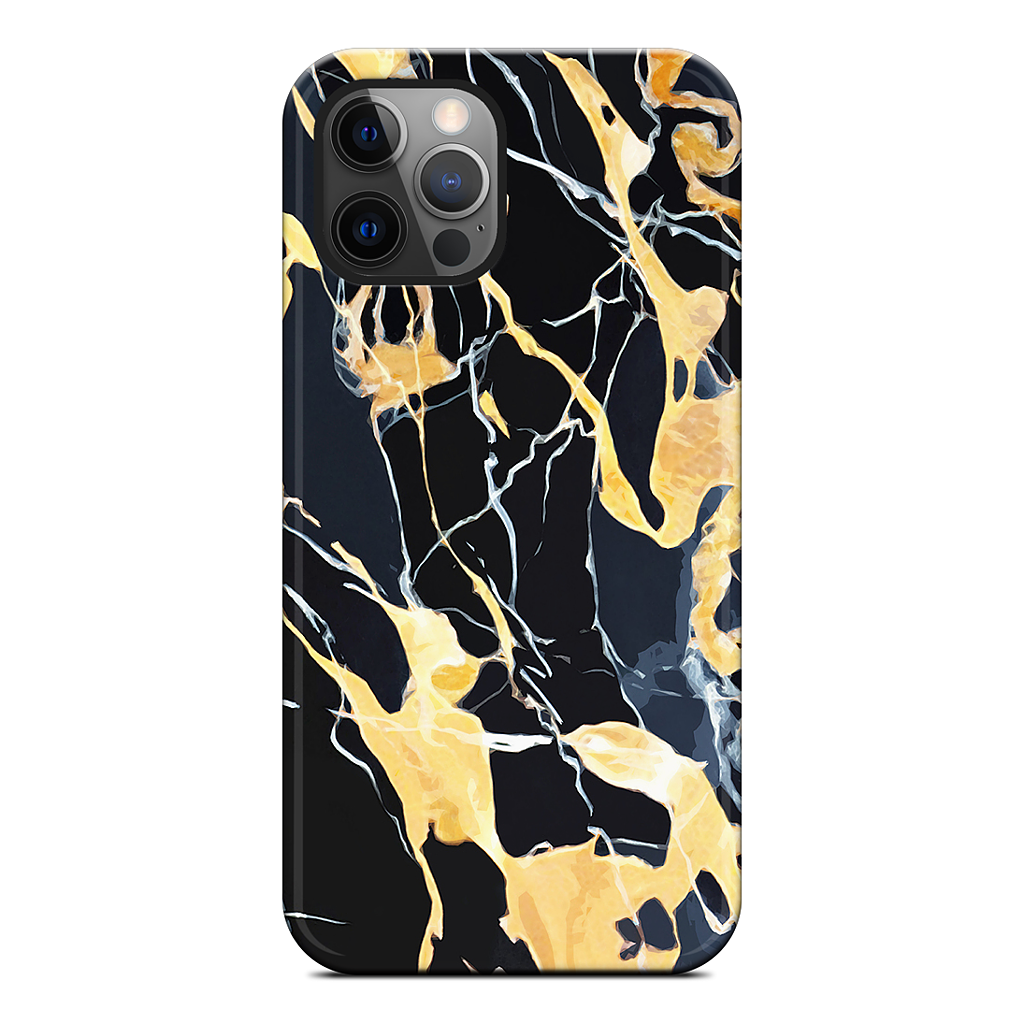 Black Marble iPhone Case
