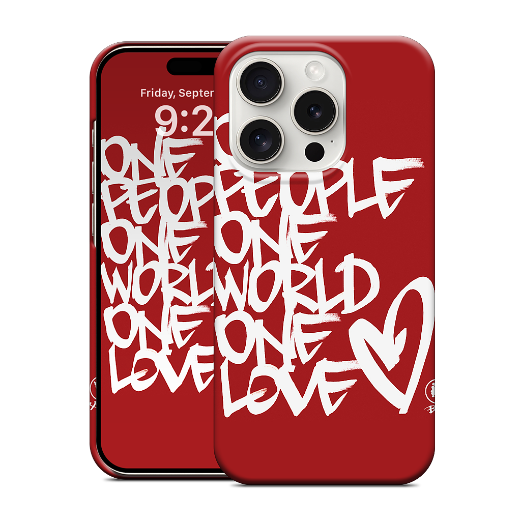 One People, One World, One Love iPhone Case