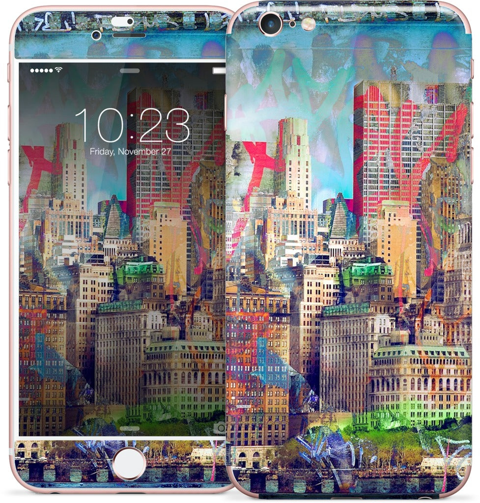 Graffiti Skyline iPhone Skin