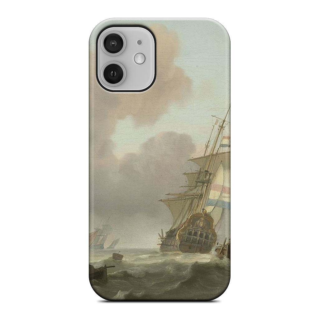 Ships in Choppy Sea iPhone Case