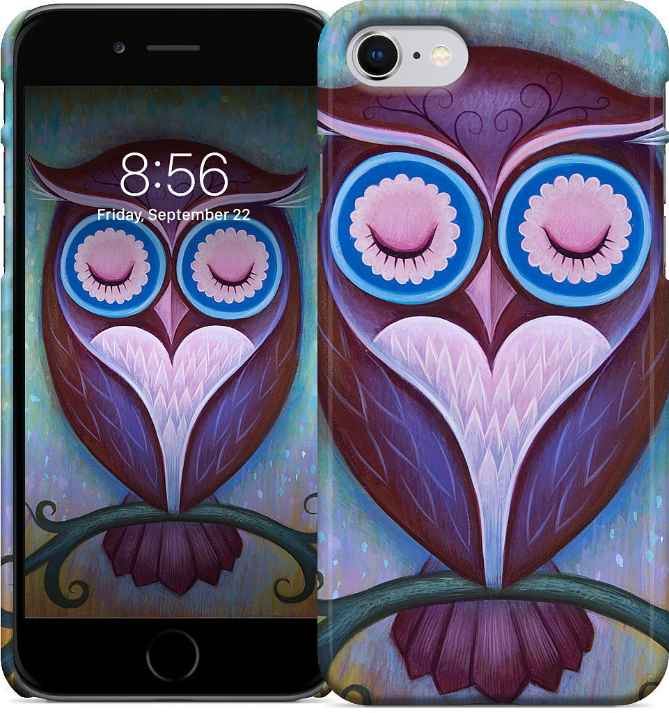 Sleepy Owl iPhone Case