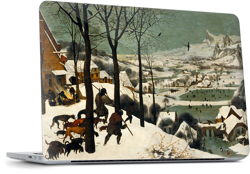 Hunters in the Snow MacBook Skin