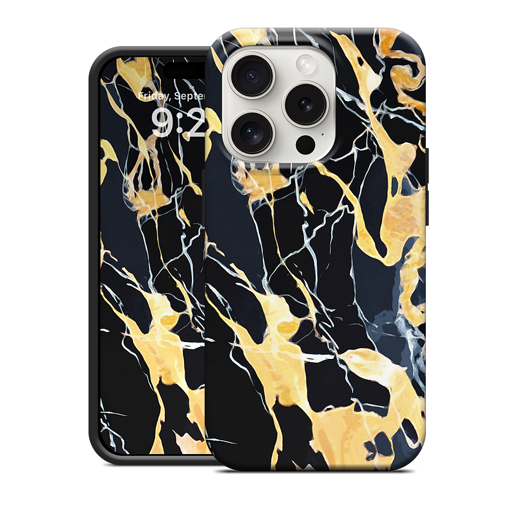 Black Marble iPhone Case