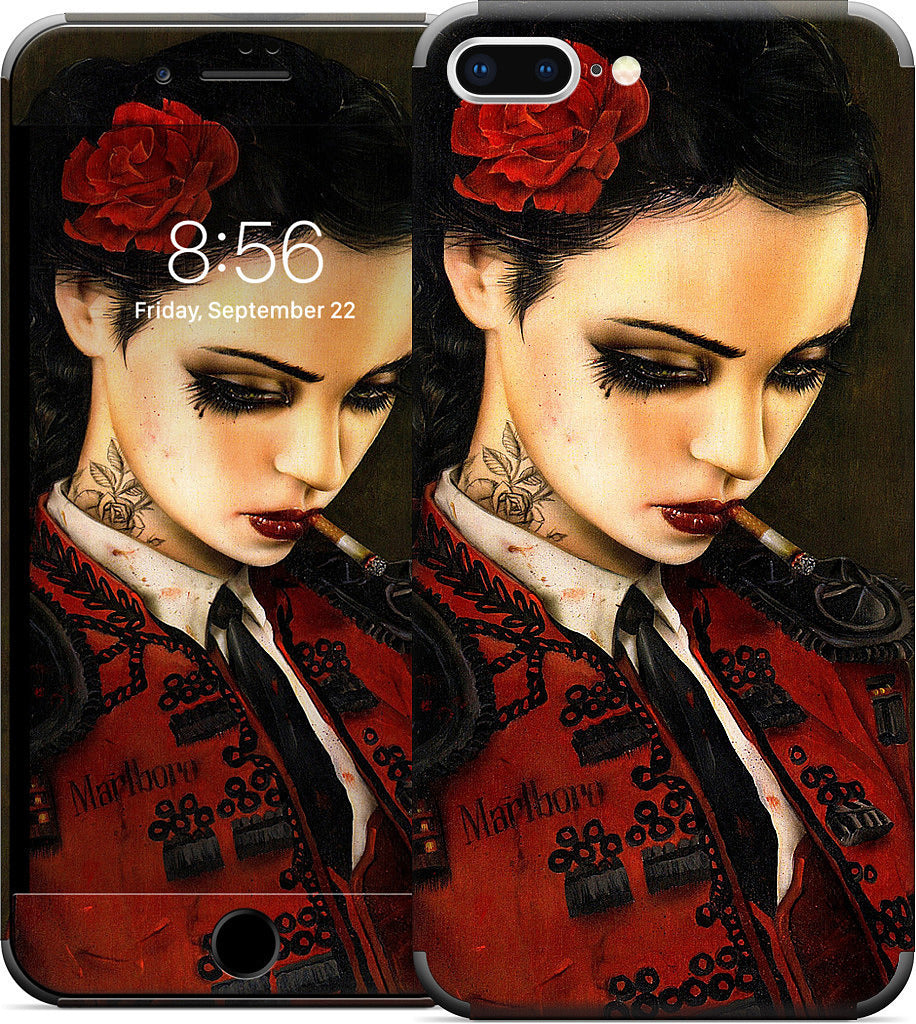 Bull Fight Her iPhone Skin