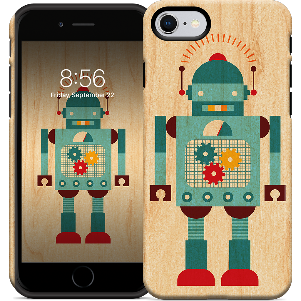 Blue Robot iPhone Case
