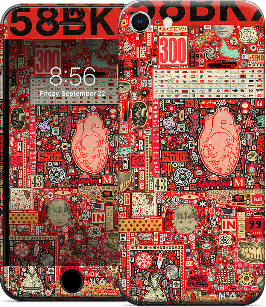 Big Numbers - Heart and Teeth iPhone Skin