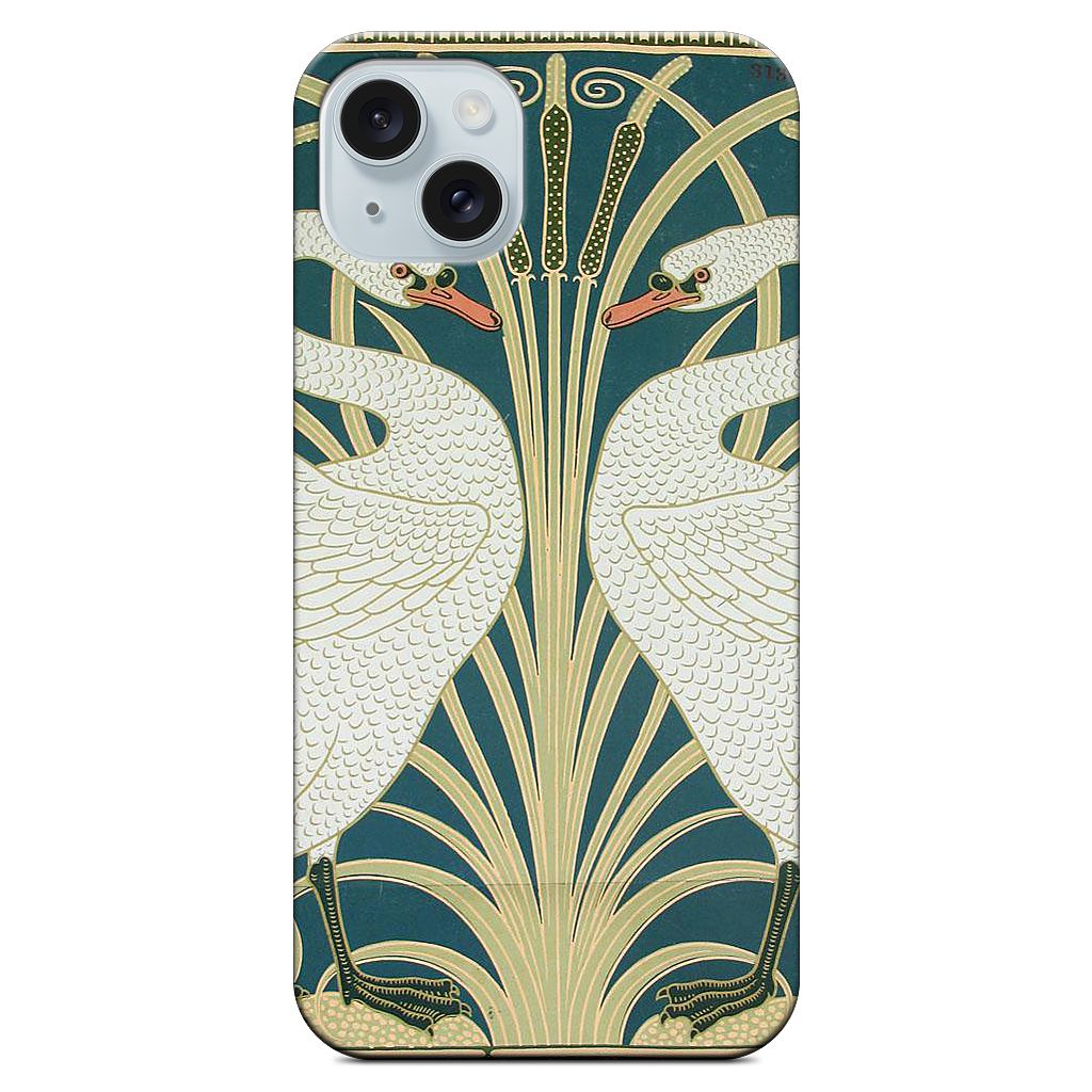 Swans and Irises iPhone Case