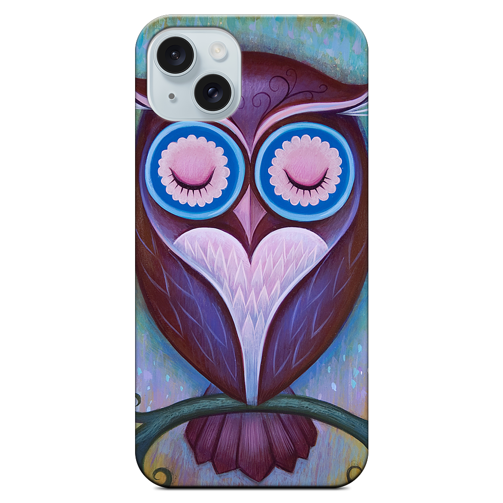 Sleepy Owl iPhone Case