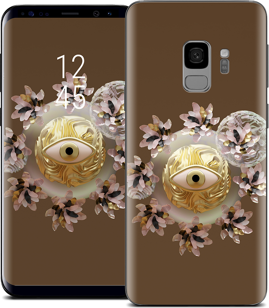 Golden Flowers Samsung Skin