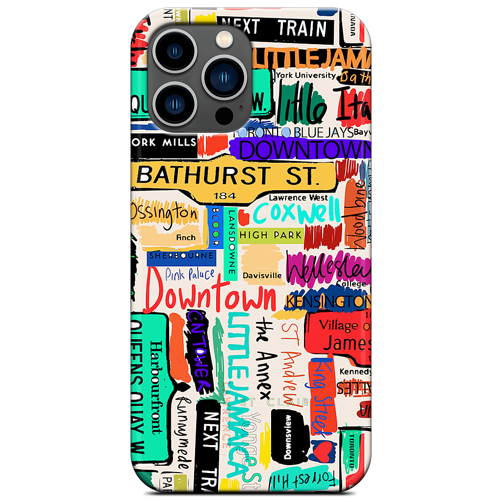 Toronto words iPhone Case