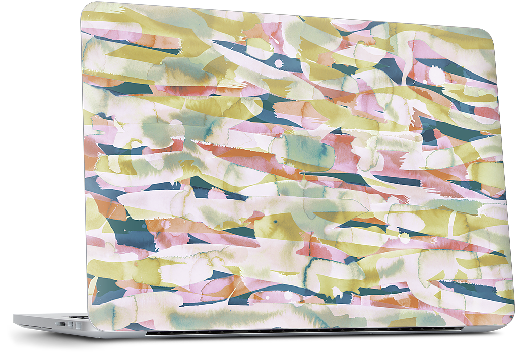 Watercolor Pastiche MacBook Skin