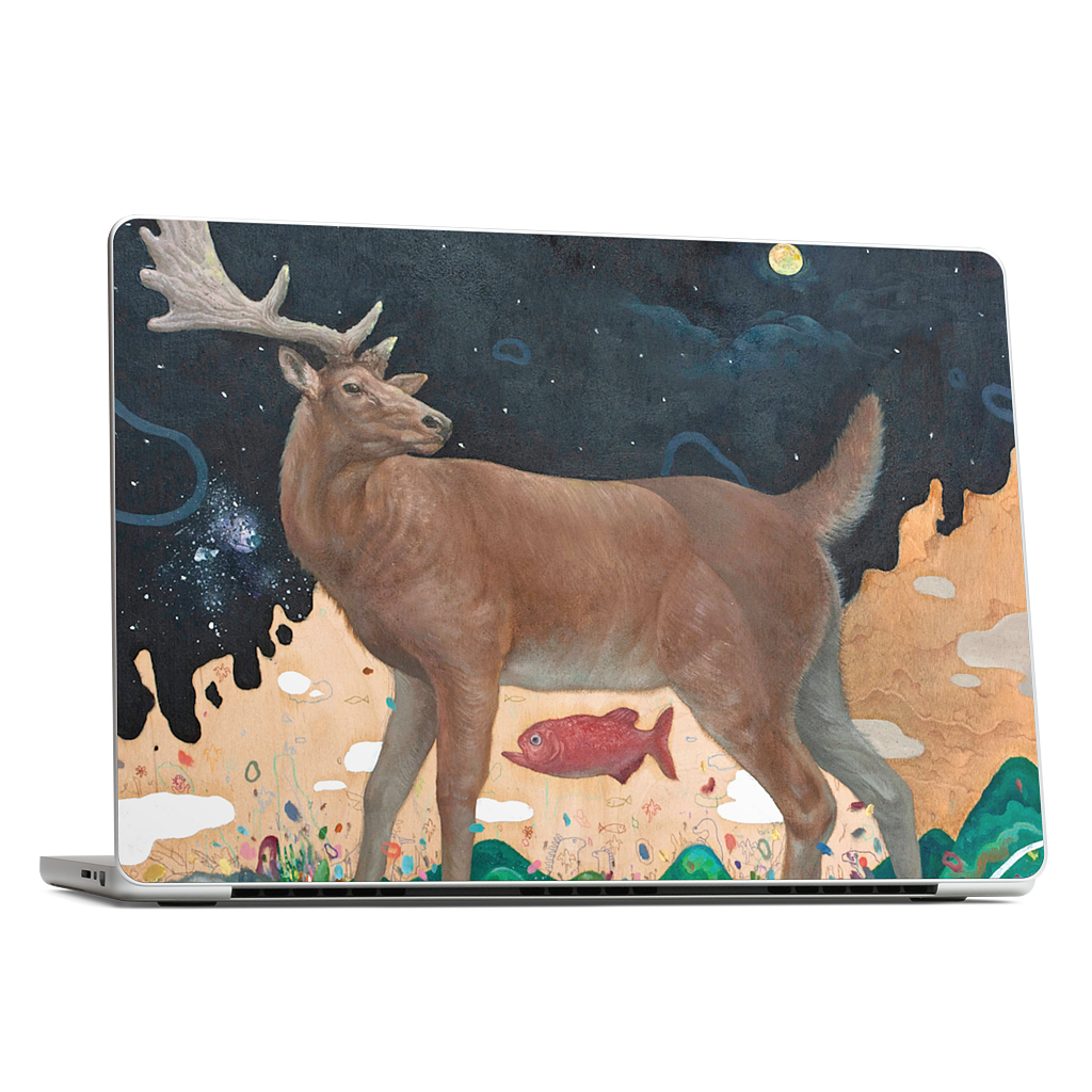 A Relieved Deer MacBook Skin