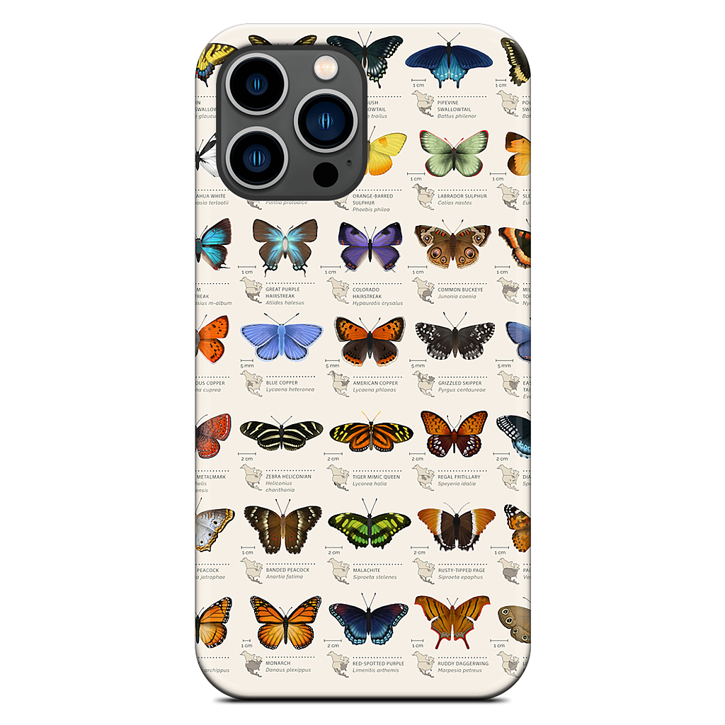 42 North American butterflies iPhone Case