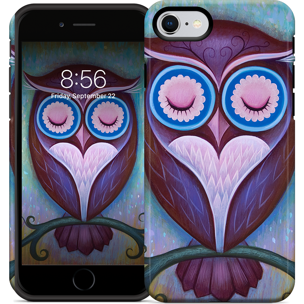 Sleepy Owl iPhone Case