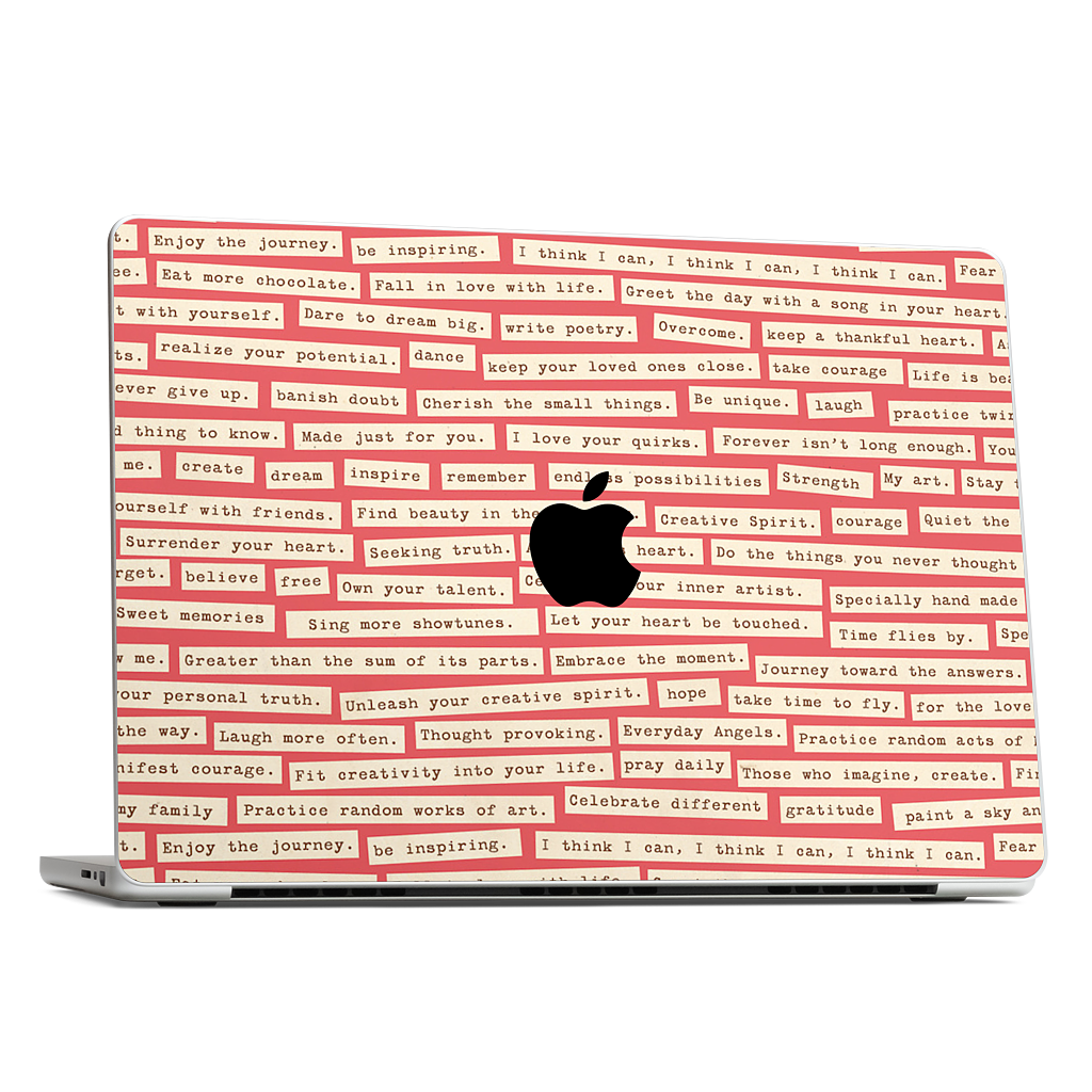 Happy Thoughts MacBook Skin