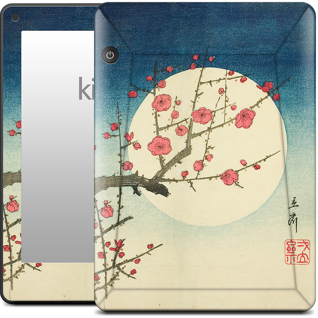Red Plum Branch Kindle Skin