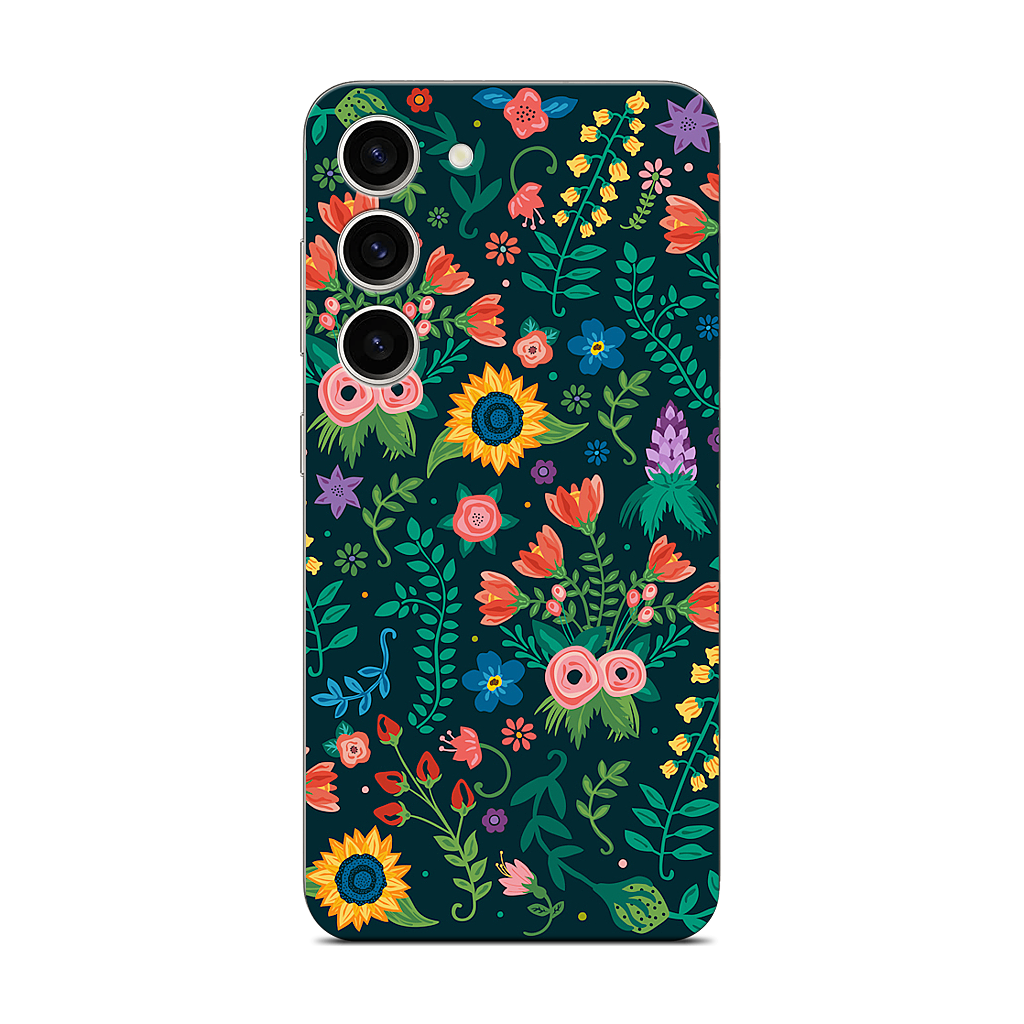 Floral Heart Samsung Skin