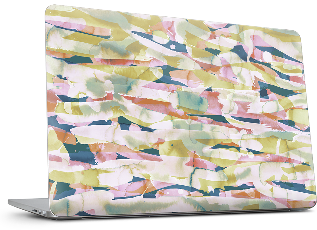 Watercolor Pastiche MacBook Skin