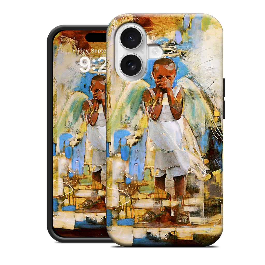 Shy Angel iPhone Case