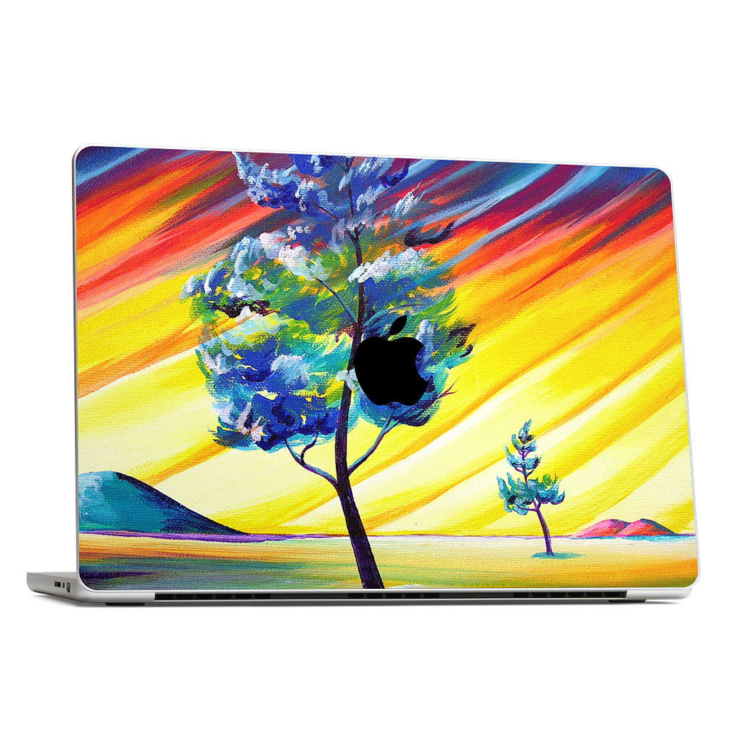 Thick Frost Sunset Glow MacBook Skin
