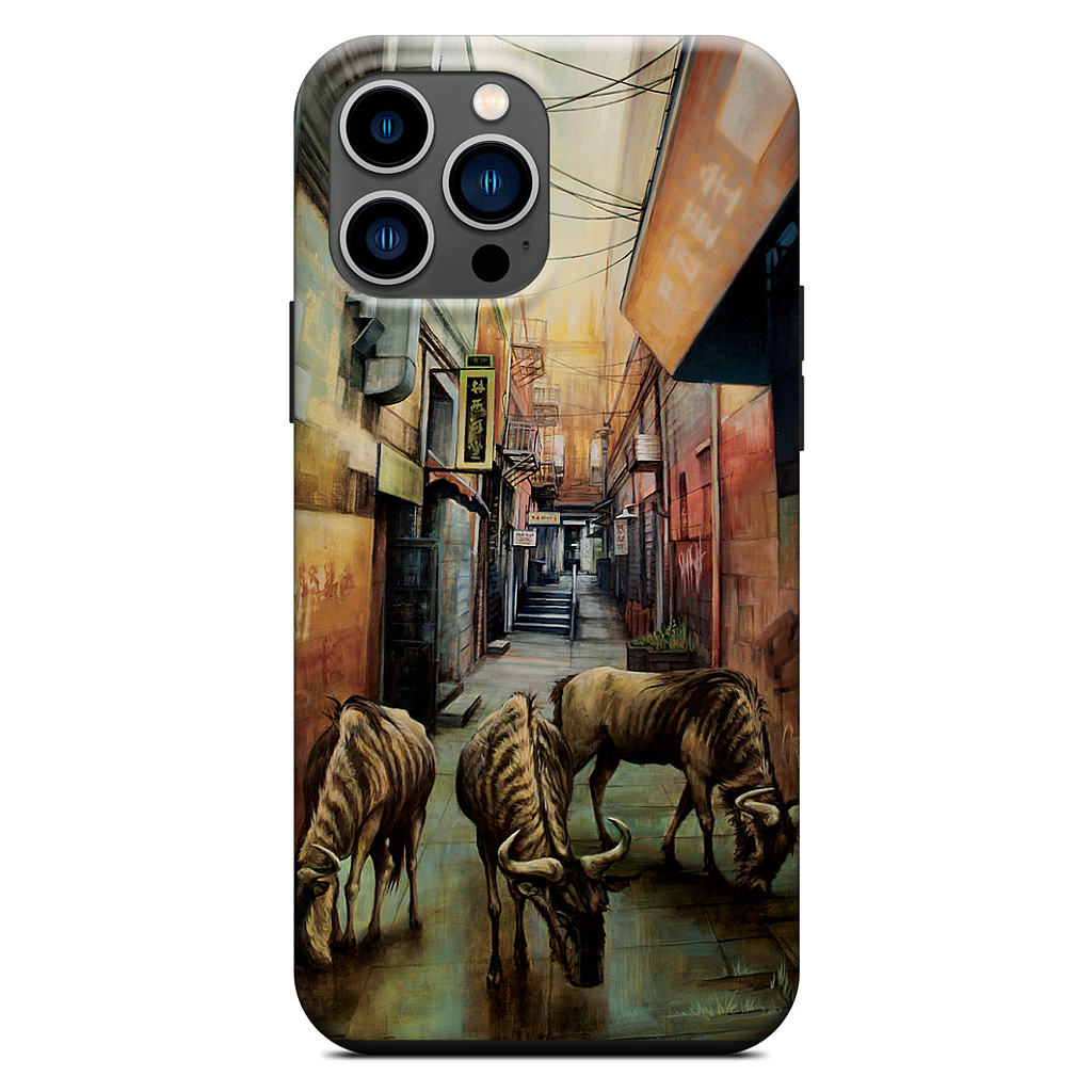 "Street of Three Beasts" -Levinson iPhone Case